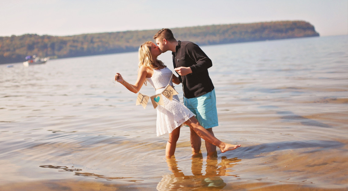 Dominique Rick Door County Engagement Session Faith